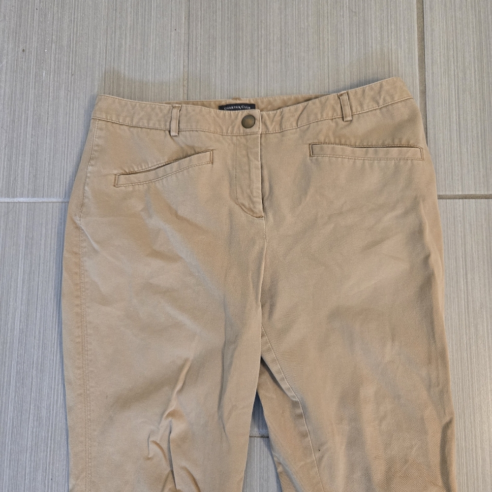 Charter Club Tan Chinos Versatile Cotton Comfort